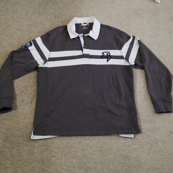 Mens Eddie Baur Long Sleeved Rugby Polo 